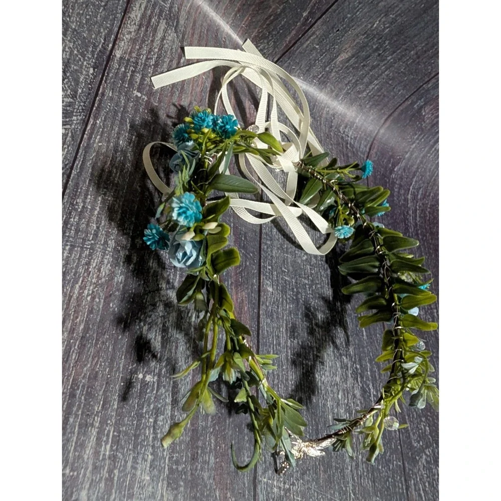 Fairy Flower Dragonfly Crown Women Elf Headpiece Forest Floral Headband NEW
